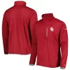 Men's Columbia Crimson Oklahoma Sooners Park View Omni-Wick Half-Zip Top
