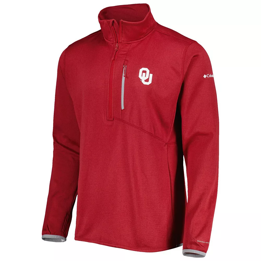 Men's Columbia Crimson Oklahoma Sooners Park View Omni-Wick Half-Zip Top 3 Men's Columbia Crimson Oklahoma Sooners Park View Omni-Wick Half-Zip Top - Image 3
