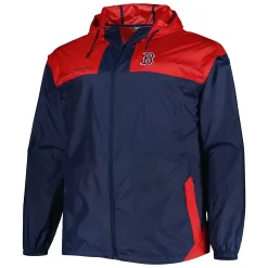 Men's Columbia Navy Boston Red Sox Flash Forward Challenger Omni-Shade Full-Zip Windbreaker -Columbia Vogue 6233407 ALT2
