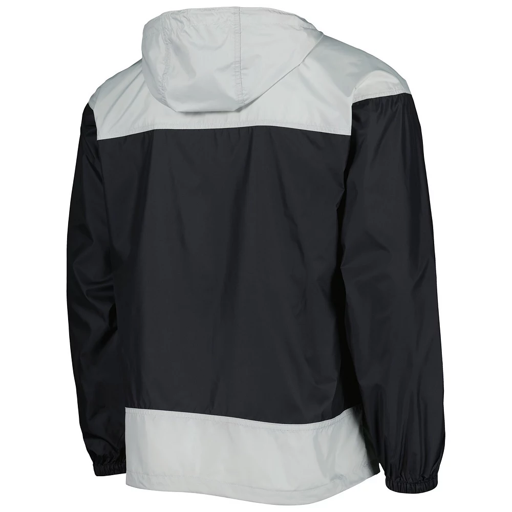 Men's Columbia Black/Gray Chicago White Sox Omni-Shade Flash Forward Challenger Full-Zip Windbreaker Jacket 4 Men's Columbia Black/Gray Chicago White Sox Omni-Shade Flash Forward Challenger Full-Zip Windbreaker Jacket - Image 4