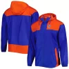 Men's Columbia Royal/Orange New York Mets Omni-Shade Flash Forward Challenger Full-Zip Windbreaker Jacket