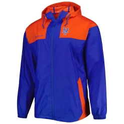 Men's Columbia Royal/Orange New York Mets Omni-Shade Flash Forward Challenger Full-Zip Windbreaker Jacket -Columbia Vogue 6233698 ALT2