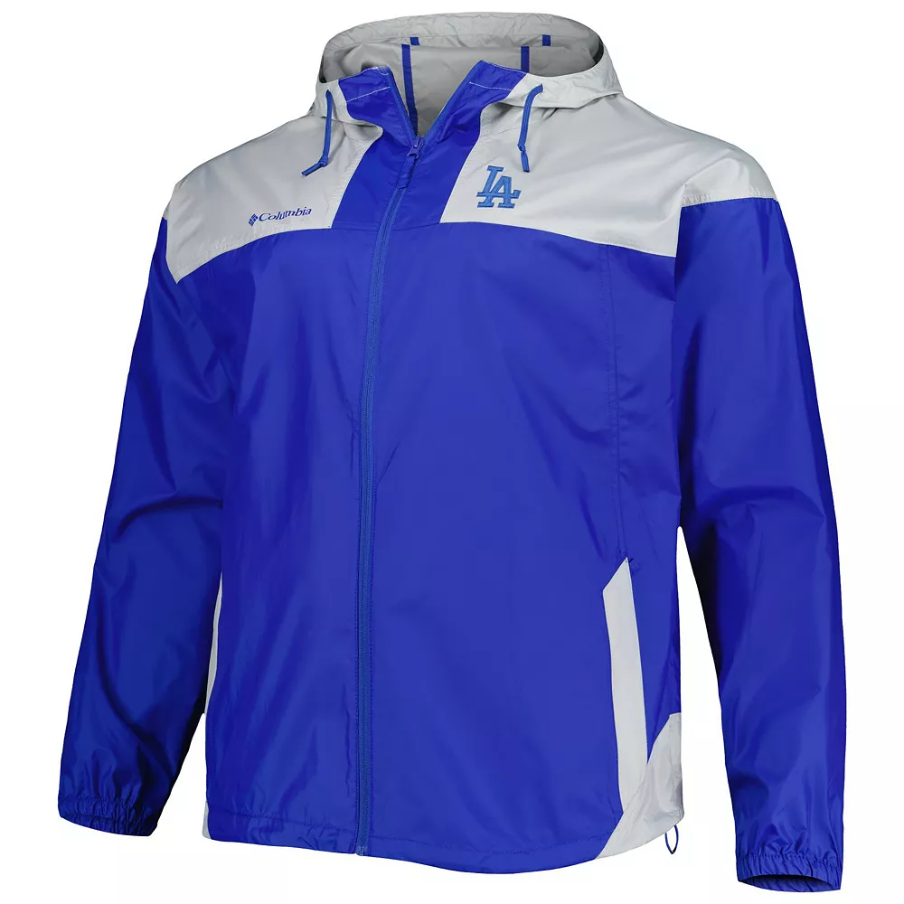 Men's Columbia Royal Los Angeles Dodgers Flash Forward Challenger Omni-Shade Full-Zip Windbreaker 3 Men's Columbia Royal Los Angeles Dodgers Flash Forward Challenger Omni-Shade Full-Zip Windbreaker - Image 3