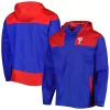 Men's Columbia Royal/Red Philadelphia Phillies Omni-Shade Flash Forward Challenger Full-Zip Windbreaker Jacket