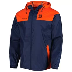 Men's Columbia Navy/Orange Detroit Tigers Omni-Shade Flash Forward Challenger Full-Zip Windbreaker Jacket -Columbia Vogue 6233936 ALT2