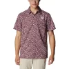 Men's Columbia Maroon Texas A&M Aggies Super Slack Tide Omni-Shade Team Button-Up Shirt