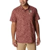 Men's Columbia Garnet Florida State Seminoles Super Slack Tide Omni-Shade Team Button-Up Shirt